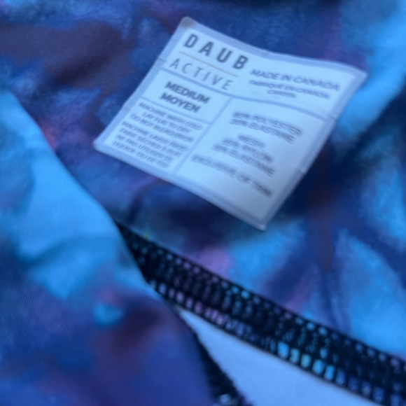 Daub Active Full Length Ava Yoga Leggings – Seafoam/Black Mesh Medium - Picture 10 of 14